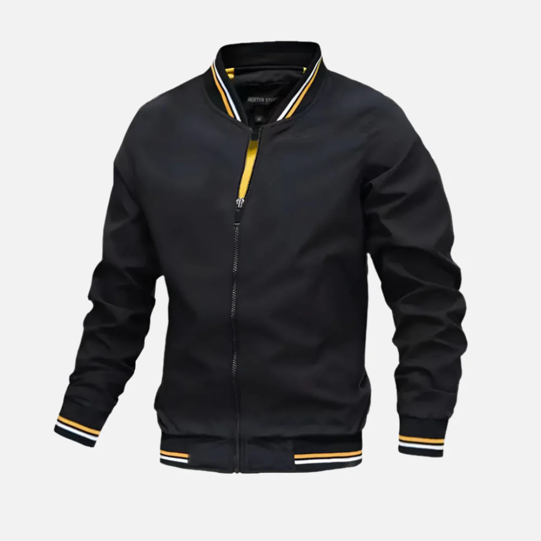 Jaqueta Casual Masculina com Zíperes