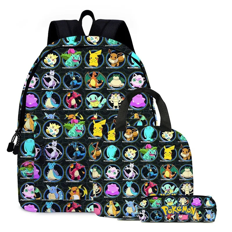 Kit Escolar e Lancheira - Pokémon Go