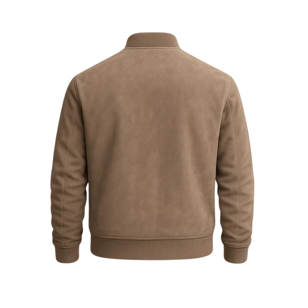 Jaqueta Masculina de Suede Old Money