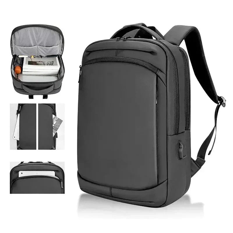 Mochila Executiva Impermeável com USB LN419 - Notebook 15,6
