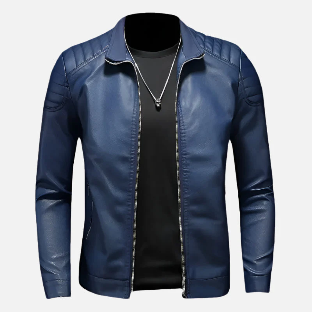 Jaqueta de Couro Masculina Velmark