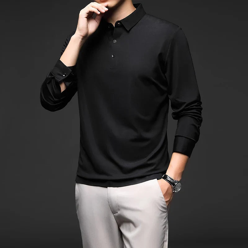 Camisa Polo Manga Comprida Masculina LN051