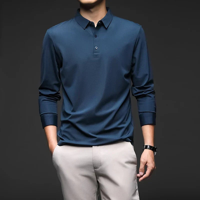 Camisa Polo Manga Comprida Masculina LN051