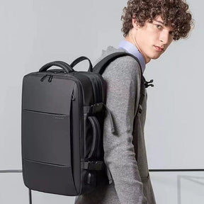Mochila de Viagem LN408 - Notebook 17`, Expansível, Impermeável e Porta USB