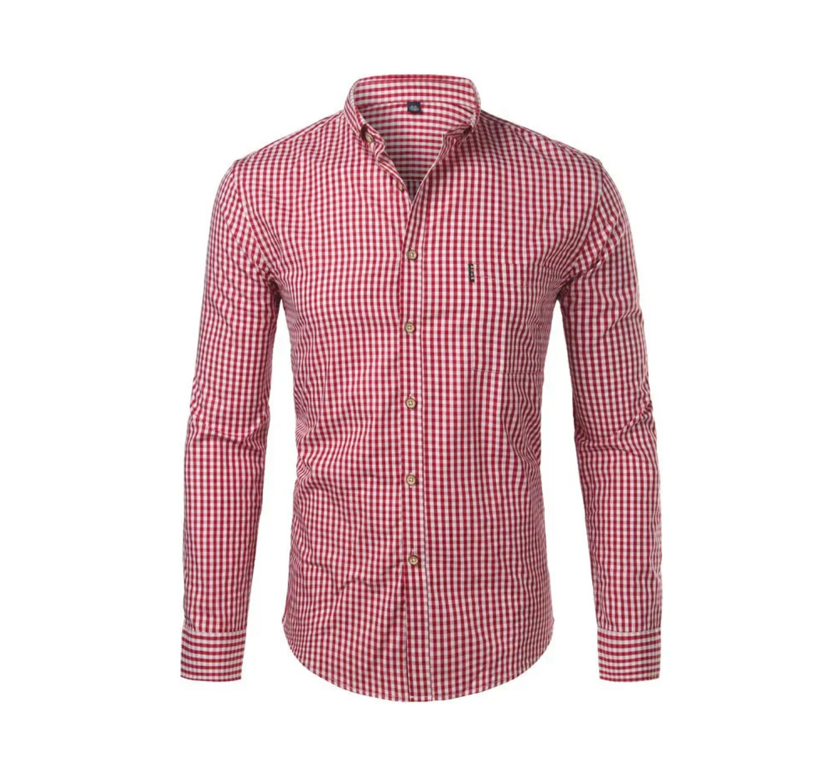 Camisa Social Masculina Manga Longa Quadriculada