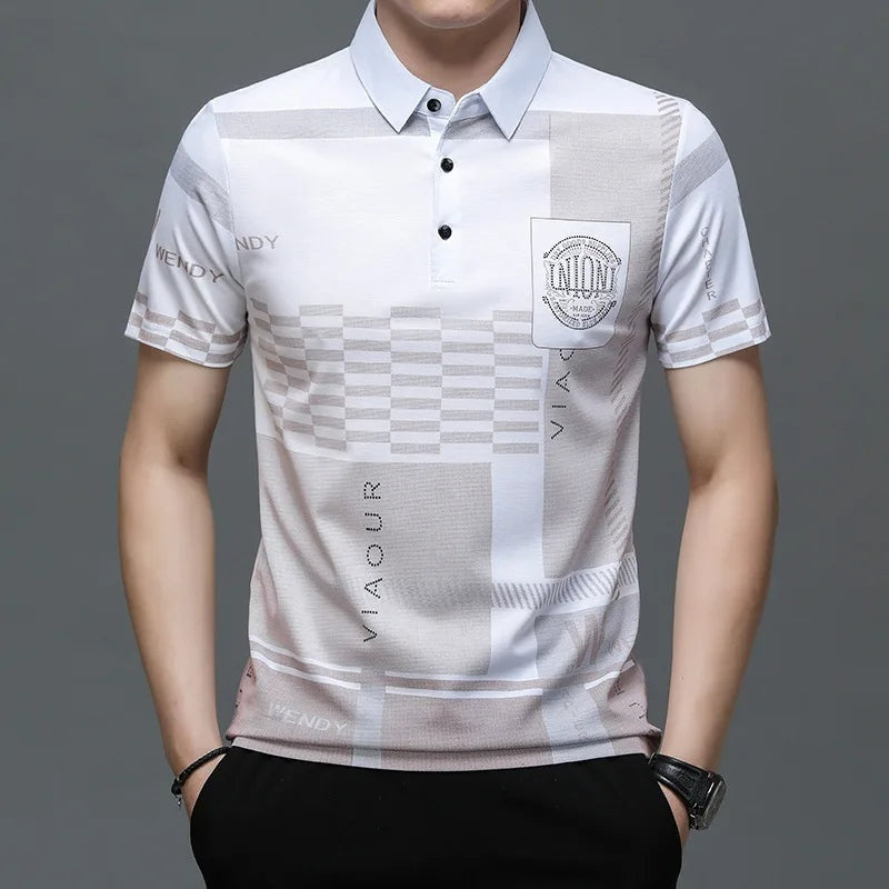 Camisa Polo Masculina Estampada LN197