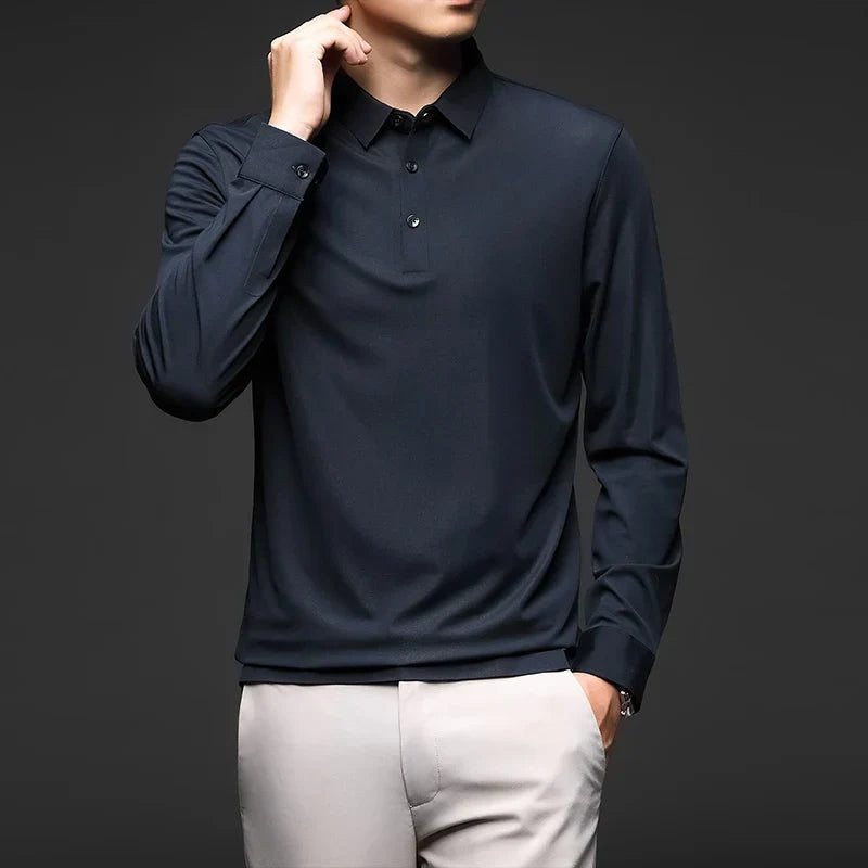 Camisa Polo Manga Comprida Masculina LN051