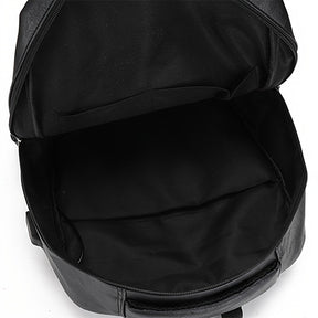 Mochila de Couro Masculina LN421 - Resistente à Água, com USB e Antifurto
