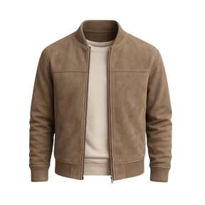 Jaqueta Masculina de Suede Old Money