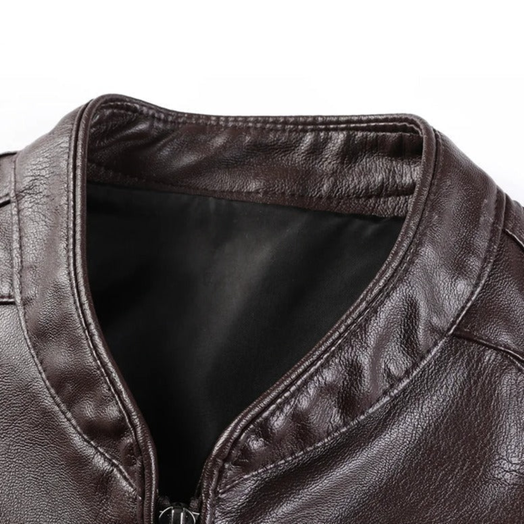 Jaqueta de Couro Masculina Alpha Man