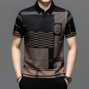 Camisa Polo Masculina Estampada LN197