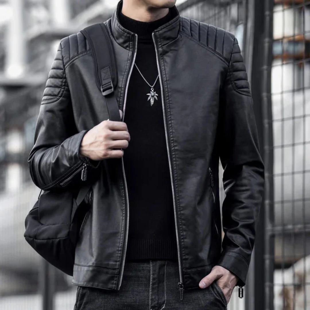 Jaqueta de Couro Masculina Velmark