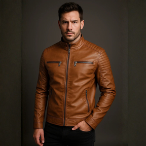 Jaqueta Masculina de Couro Italiano