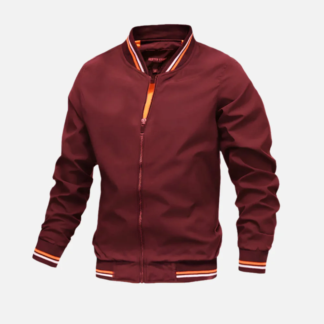 Jaqueta Casual Masculina com Zíperes